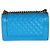 Borsa Chanel Boy Old Medium in vernice matelassé blu - vista 2