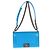 Borsa Chanel Boy Old Medium in vernice matelassé blu - vista 5