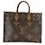Louis Vuitton Monogram Reverse Canvas Onthego GM Braun