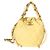 Gabrielle Borsa More Mini Bucket in pelle d'agnello lucida matelassé gialla con catena Chanel - vista 8