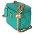 Beauty case Chanel Green Quilted Caviar Sweetheart con catena Verde - vista 3