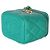 Beauty case Chanel Green Quilted Caviar Sweetheart con catena Verde - vista 6