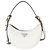 Prada White Soft Calfskin Small Arque Shoulder Bag
