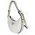 Prada White Soft Calfskin Small Arque Shoulder Bag - view 3