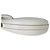 Prada White Soft Calfskin Small Arque Shoulder Bag - view 7