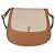 Autre Marque Borsa Mini Voltaire con manico Saint Laurent in tela e pelle di vitello Natural Tan Marrone Beige