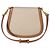 Autre Marque Borsa Mini Voltaire con manico Saint Laurent in tela e pelle di vitello Natural Tan Marrone Beige - vista 2