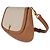 Autre Marque Borsa Mini Voltaire con manico Saint Laurent in tela e pelle di vitello Natural Tan Marrone Beige - vista 3