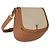 Autre Marque Borsa Mini Voltaire con manico Saint Laurent in tela e pelle di vitello Natural Tan Marrone Beige - vista 4