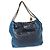 Bolsa Hobo Chanel 22 Média em Pele de Bezerro Acolchoada Azul Sombreada Chanel - vista 2