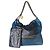 Bolsa Hobo Chanel 22 Média em Pele de Bezerro Acolchoada Azul Sombreada Chanel - vista 5