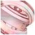 Gabrielle Clutch rotonda Chanel in PVC e pelle d'agnello rosa con filigrana e catena - vista 5