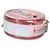 Gabrielle Clutch rotonda Chanel in PVC e pelle d'agnello rosa con filigrana e catena - vista 6