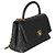 Gabrielle Bolsa Chanel Medium Coco Top Handle em couro caviar matelassé preto - vista 4