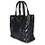 Borsa Shopping Chanel Boy in vernice matelassé blu navy - vista 3