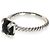 David Yurman Sterling Silver Onyx and Diamond Chatelaine Ring - view 3