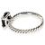 David Yurman Sterling Silver Onyx and Diamond Chatelaine Ring - view 4