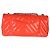 Gabrielle Borsa Chanel Orange Chevron Patent East West Single Flap Bag Arancione - vista 2