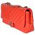 Gabrielle Borsa Chanel Orange Chevron Patent East West Single Flap Bag Arancione - vista 3
