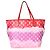 Louis Vuitton Rouge Giant Monogram Escale Canvas Neverfull MM Rosa Multicor - vista 2