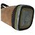 Mini borsa secchiello Pebble Loewe in camoscio marrone e strisce di rafia - vista 5