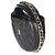 Gabrielle Chanel Mini Chain Around Pouch Hobo aus schwarzem gestepptem Lammleder - Ansicht 3