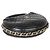 Gabrielle Chanel Mini Chain Around Pouch Hobo aus schwarzem gestepptem Lammleder - Ansicht 7