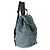 Prada Blue Geometric Print Nylon Tessuto Drawstring Logo Backpack - view 4