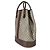Borsa Duffel Gucci Beige GG Supreme Canvas Textured Dollar Calfskin Web Savoy Top Handle - vista 3