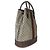 Borsa Duffel Gucci Beige GG Supreme Canvas Textured Dollar Calfskin Web Savoy Top Handle - vista 4