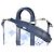 Louis Vuitton Blue Monogram Watercolor Keepall XS Blau - Ansicht 2