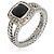 David Yurman Petite Albion Ring aus Sterlingsilber, Onyx und Diamanten - Ansicht 2