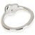 Autre Marque John Hardy Sterling Silver Diamond Pebble Heart Ring - Ansicht 2