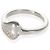 Autre Marque John Hardy Sterling Silver Diamond Pebble Heart Ring - Ansicht 3