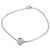 Autre Marque Pulseira John Hardy Sterling Silver Diamond Pebble Heart
