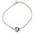 Autre Marque Pulseira John Hardy Sterling Silver Diamond Pebble Heart - vista 2
