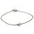 Autre Marque Pulseira John Hardy Sterling Silver Diamond Pebble Heart - vista 3