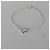 Autre Marque Pulseira John Hardy Sterling Silver Diamond Pebble Heart - vista 4
