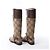 Gucci GG Canvas & Leder Long Boots in Brown 674673, Größe EU 37.5 - Ansicht 4