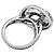 Autre Marque Anello "Tourbillon" in oro bianco, platino e diamanti. - vista 4