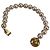 Autre Marque Bracciale con perle Baroque Light Pink 9 mm e chiusura a spirale in tono oro testurizzato - vista 4