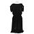Vestido Hermès negro de seda plisado