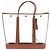 Autre Marque Bolsa "Severine" transparente Camelo