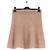Autre Marque Falda midi acampanada beige de algodón SIX AMES