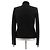 Hermès black wool jacket with leather details - view 2