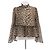 Ganni Blusa con estampado de leopardo Castaño