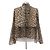 Ganni Blusa con estampado de leopardo Castaño - vista 2