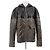 Hermès Gesteppte Kapuzenjacke in Schwarz und Khaki