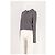 Autre Marque THE GARMENT Grauer Wollcardigan mit Stickerei - Ansicht 3