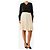 Prada Saia plissada de bolinhas pretas e off-white - size UK 10 - vista 2